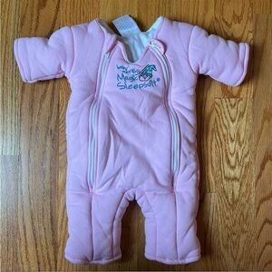 Baby Merlin’s Magic pink sleep suit size small 3-6 months (12-18 pounds)